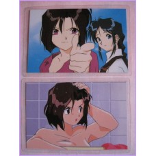 Taiho Shichauzo set 2 lamicard Original Japan Gadget Anime manga 90s Laminated Card  fujishima